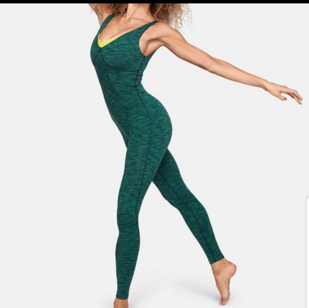Outdoor Voices Green Freeform Unitard